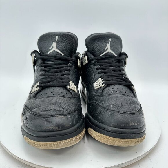 Nike Air Jordan 4 Retro Men Size 10.5 314254-003 Black Grey Mid Basketball Shoes - Picture 2 of 11